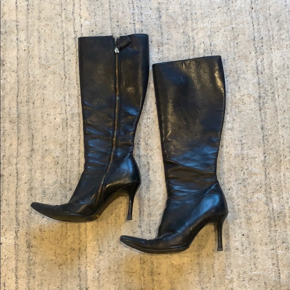 Dolce and Gabbana knee high stiletto boots